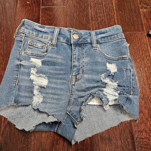 Aeropostale Distressed Denim Shorts, size 0